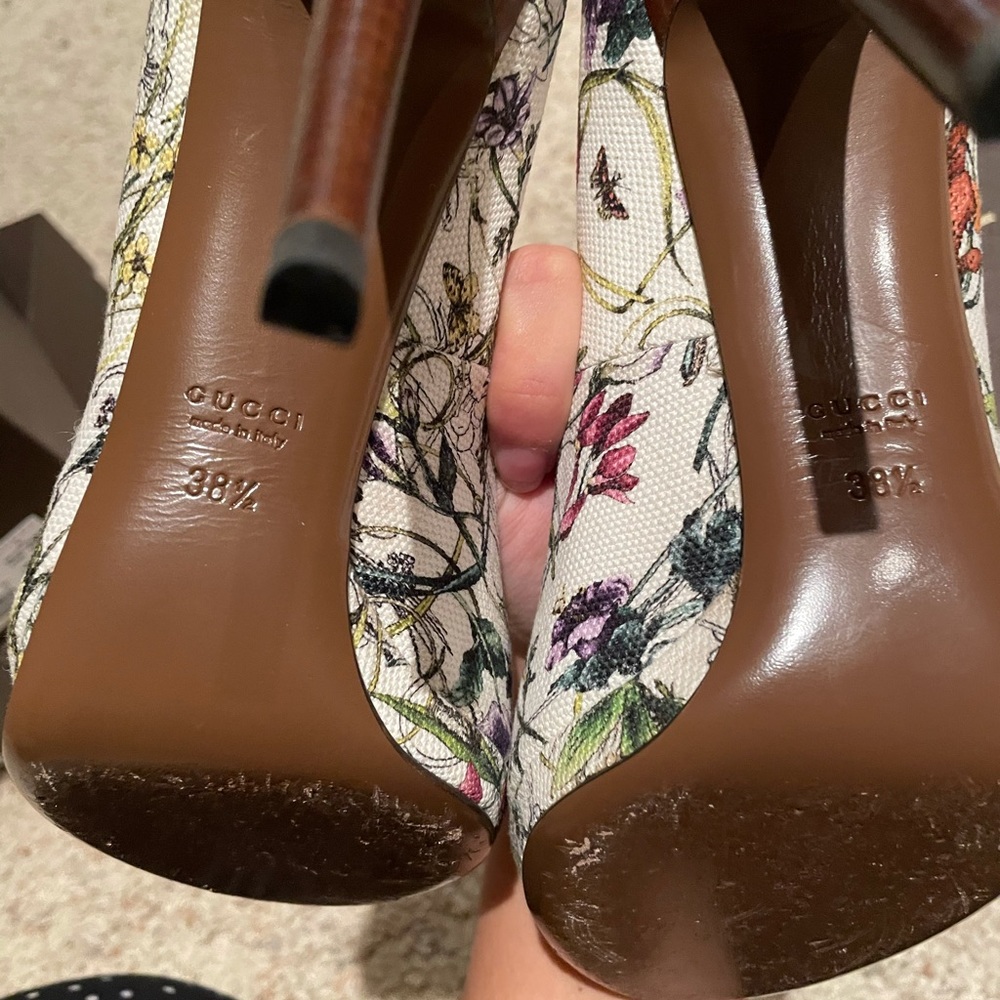 Gucci canvas floral m. In small/n char - Picture 5 of 11